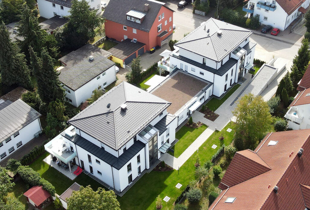 Neubau von zwei Mehrfamilienhäuser und einer Tiefgarage in Bad Wörishofen.